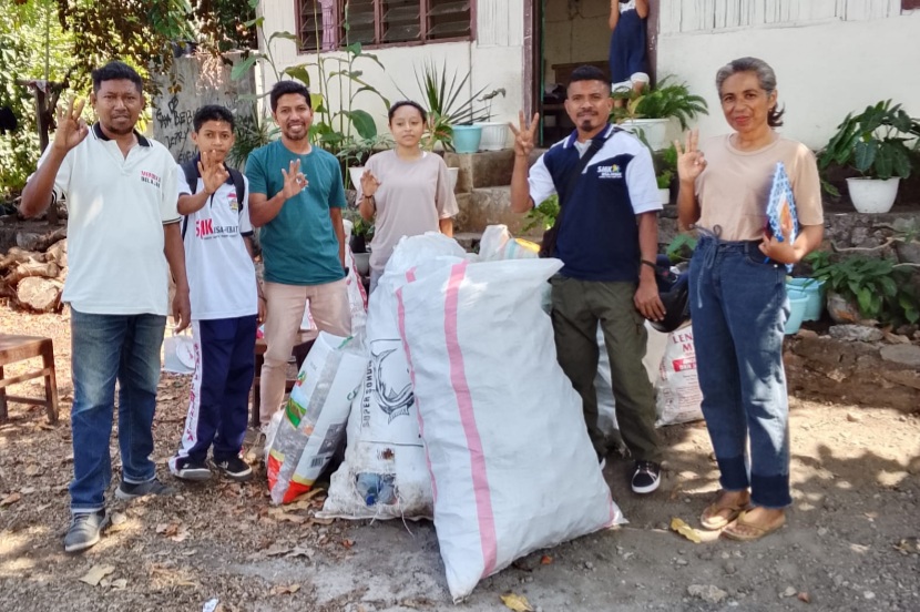 Kolaborasi Bank Samapah Sesara Nagi dengan SMKN 1 Larantuka